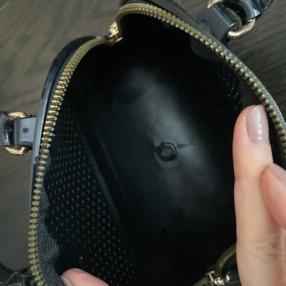 Black Cute mini alma style Rubber handbag - Picture 9 of 9